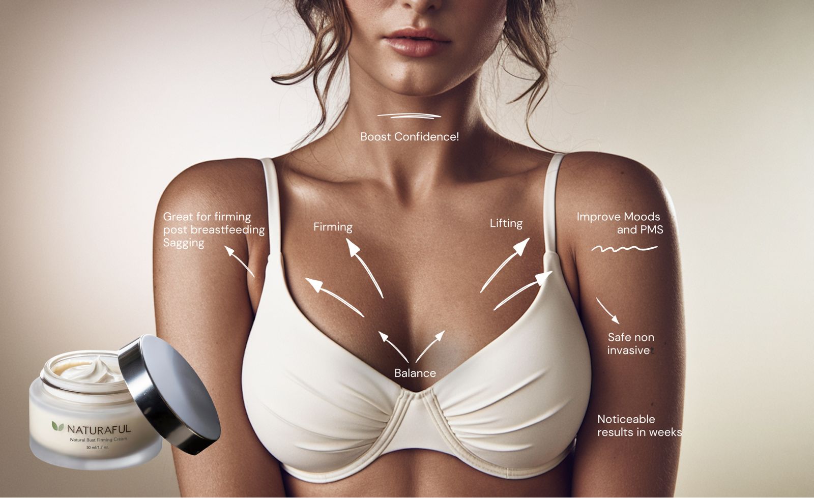 How To Apply Naturaful Breast Enhancement Enlargement Cream